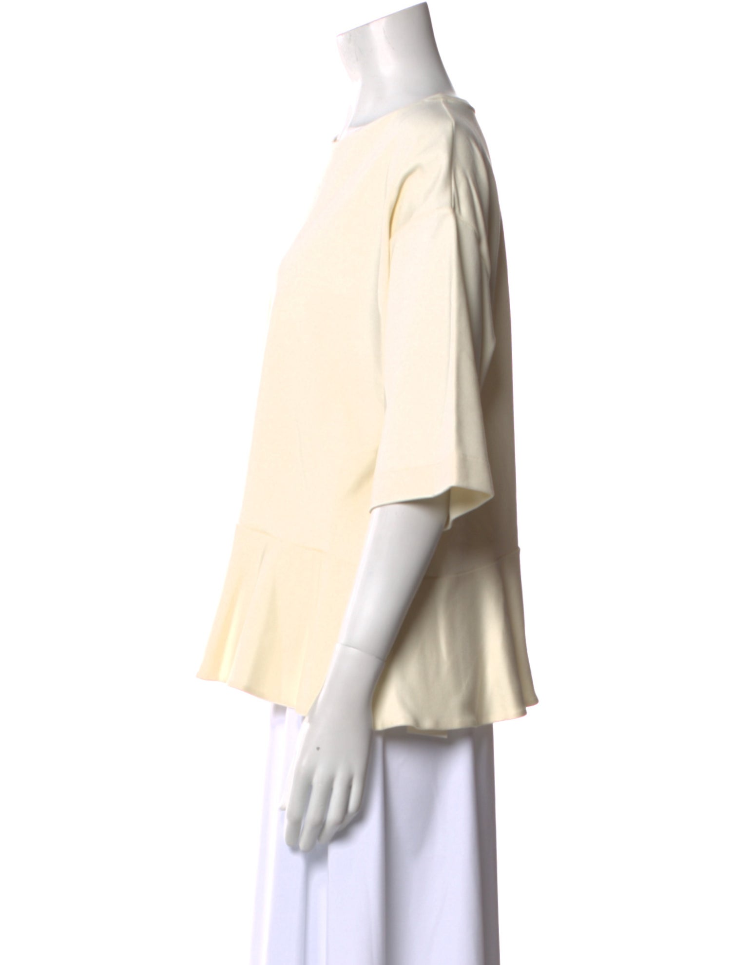 Mr. Larkin Bateau Neckline Three-Quarter Sleeve Blouse