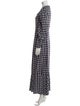 Mr. Larkin Plaid Print Long Dress