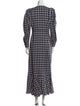 Mr. Larkin Plaid Print Long Dress