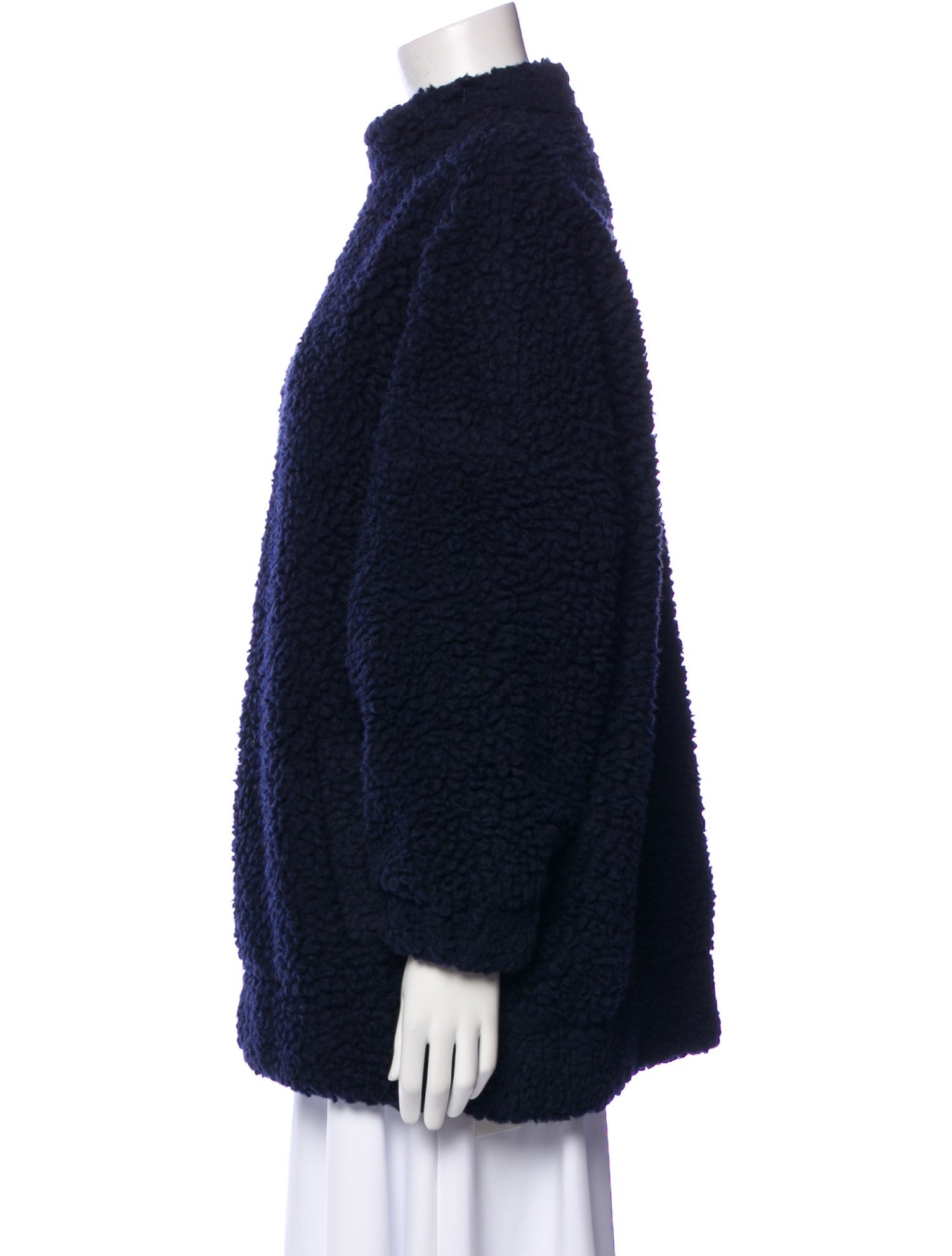 Mr. Larkin Virgin Wool Faux Fur Coat