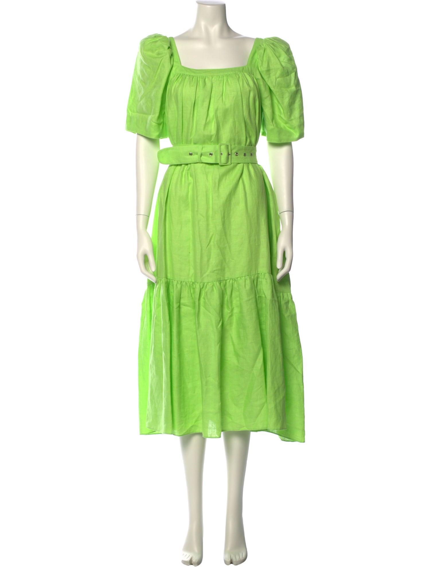 Mr. Larkin Linen Midi Length Dress