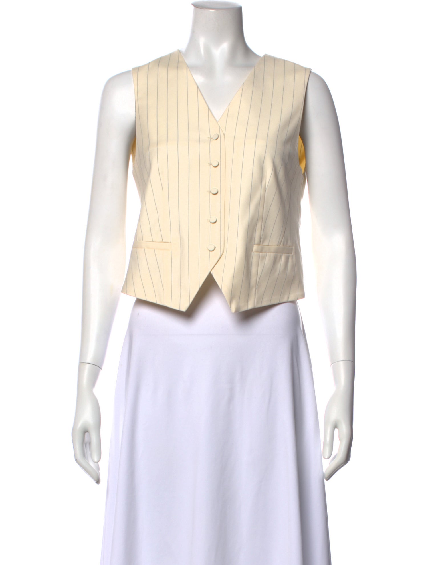 Mr. Larkin V-Neck Sleeveless Crop Top