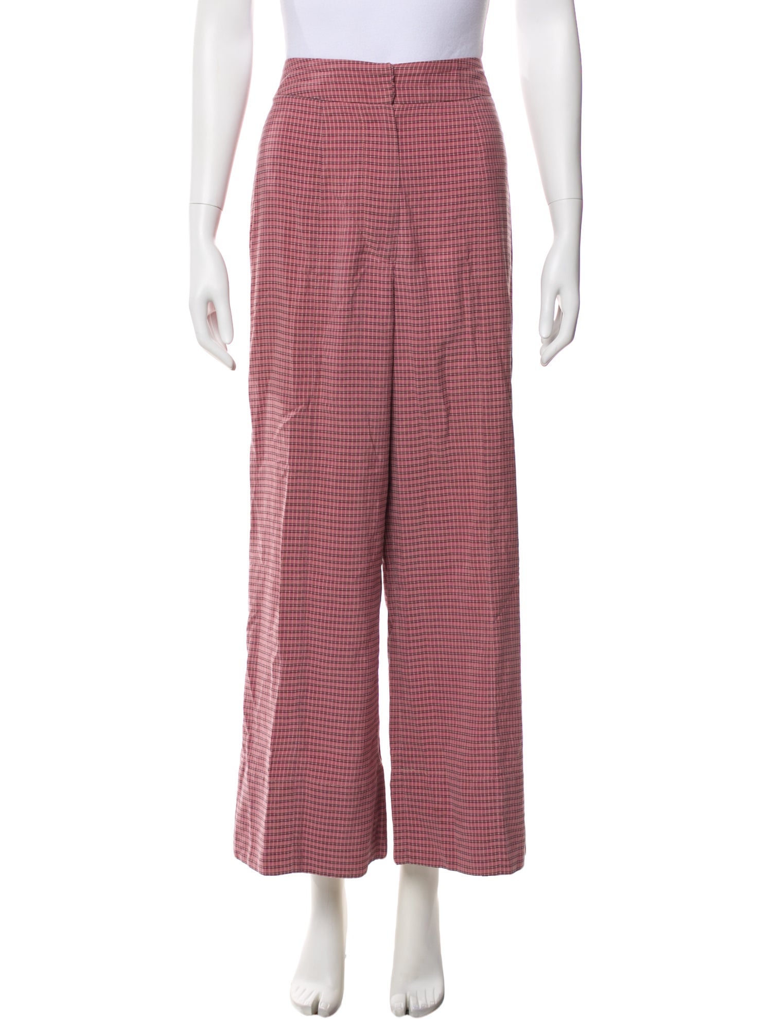 Mr. Larkin Plaid Print Wide Leg Pants