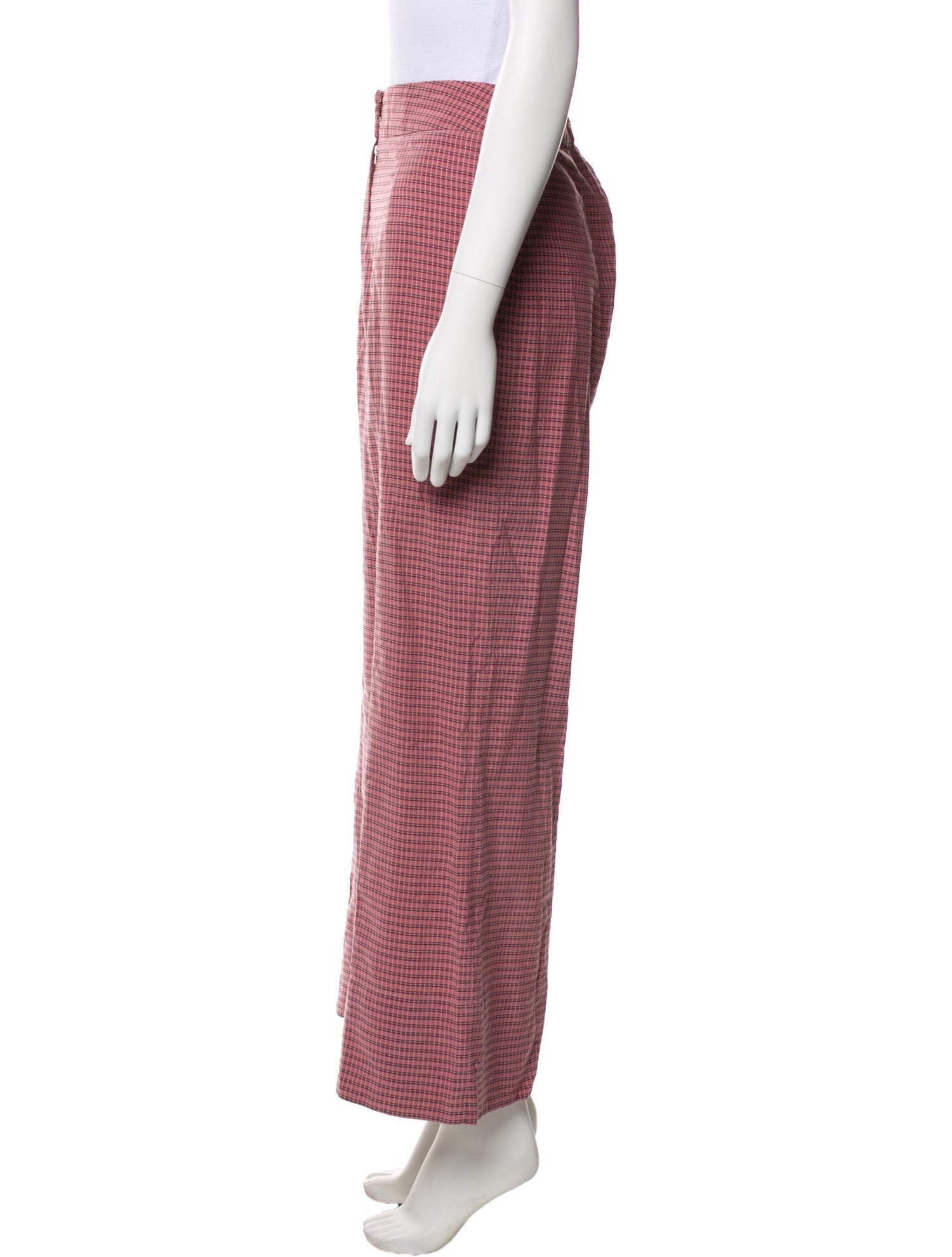 Mr. Larkin Plaid Print Wide Leg Pants