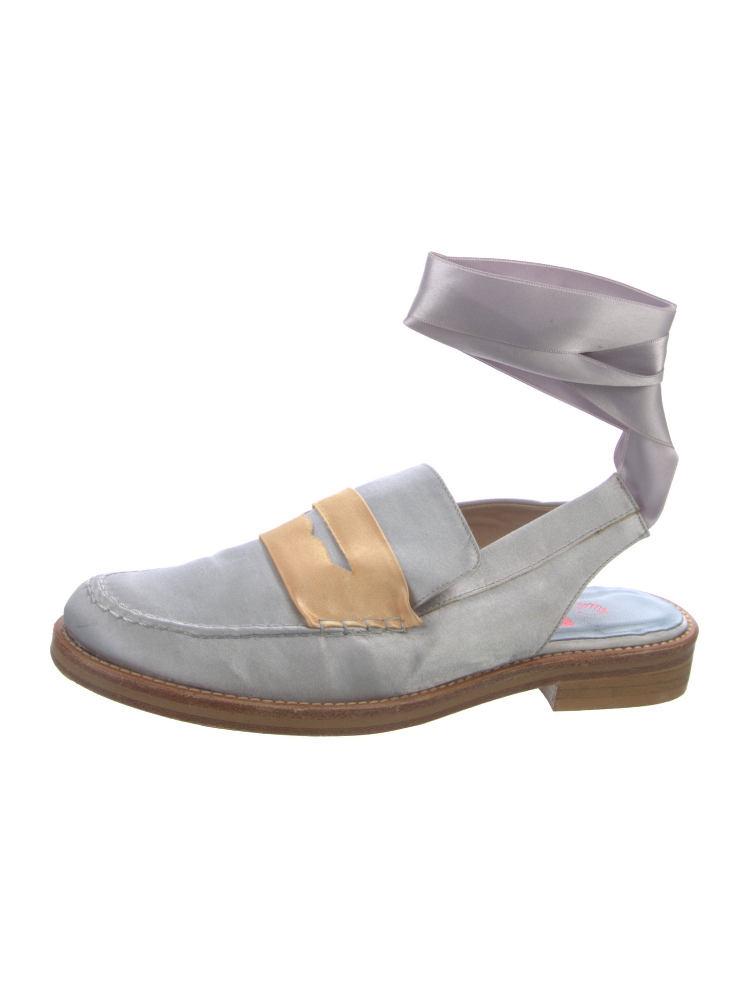 MR by Man Repeller Satin Slingback Flats