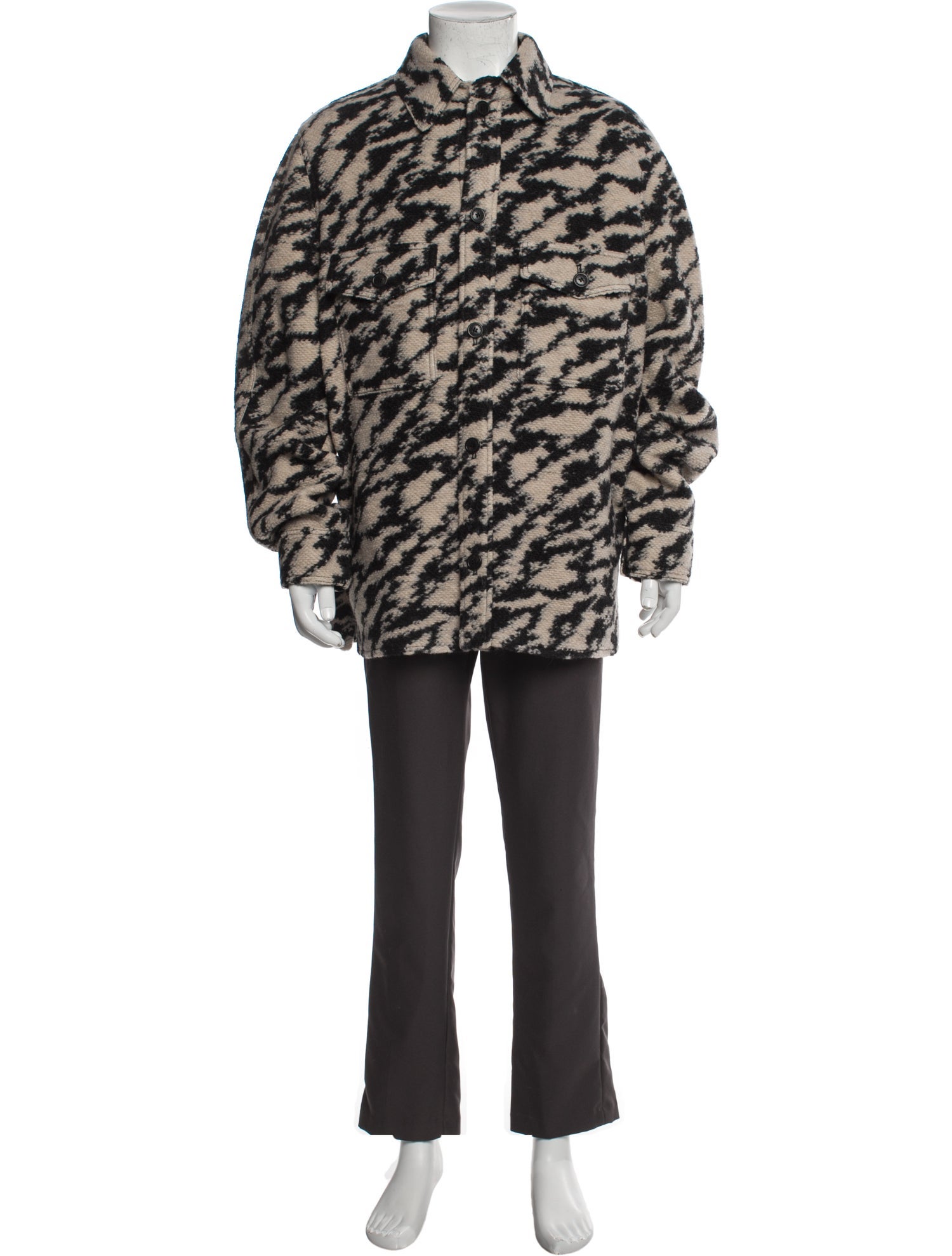 Marant Wool Printed Parka w/ Tags