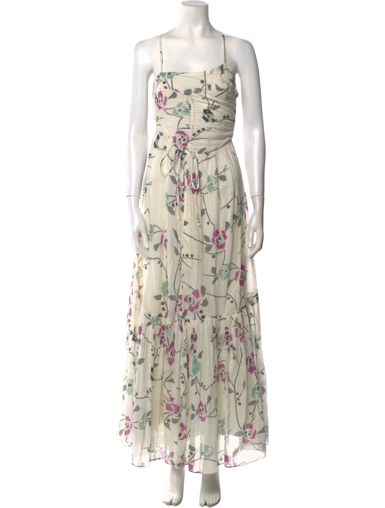Marant Floral Print Long Dress