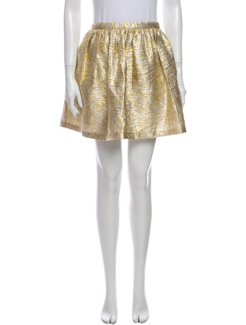 Man Repeller x PJK Mini Skirt w/ Tags Gold
