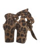 Marion Parke Suede Animal Print Sandals