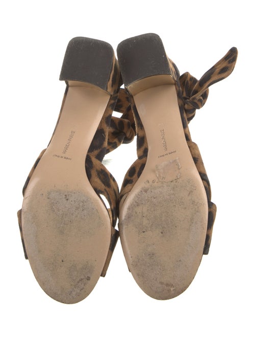 Marion Parke Suede Animal Print Sandals
