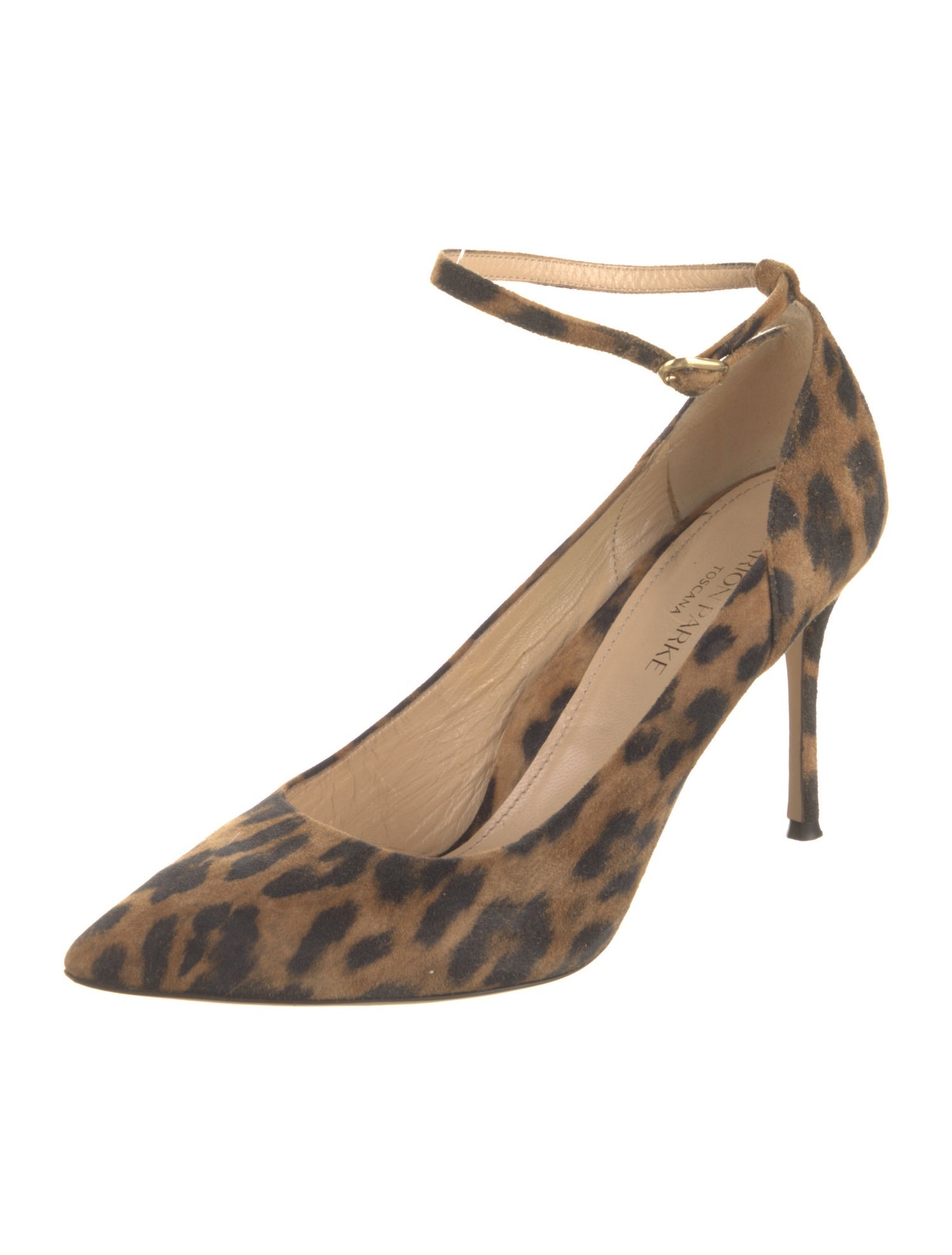 Marion Parke Suede Animal Print Pumps