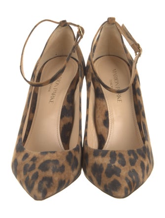 Marion Parke Suede Animal Print Pumps