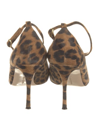 Marion Parke Suede Animal Print Pumps