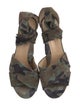 Marion Parke Suede Camouflage Print Sandals