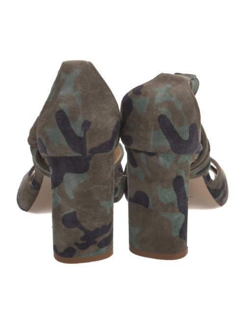 Marion Parke Suede Camouflage Print Sandals