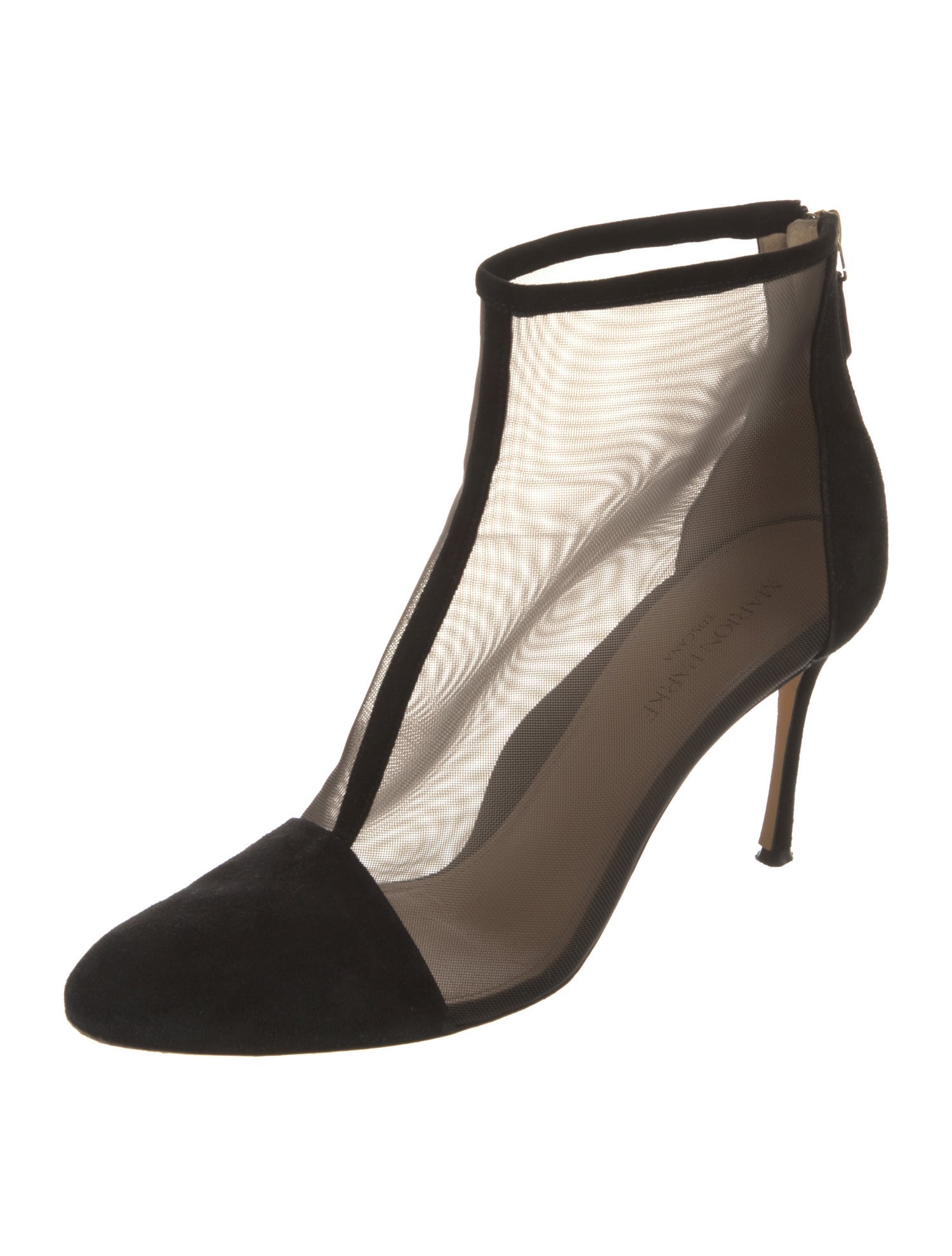 Marion Parke Mesh Mesh Accents T-Strap Pumps