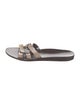 Marion Parke Snakeskin Animal Print Slides
