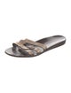 Marion Parke Snakeskin Animal Print Slides