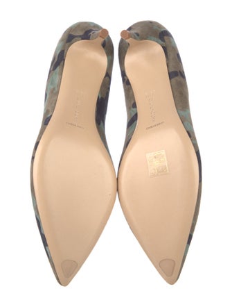 Marion Parke Suede Printed Pumps