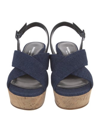 Marion Parke Denim Slingback Sandals