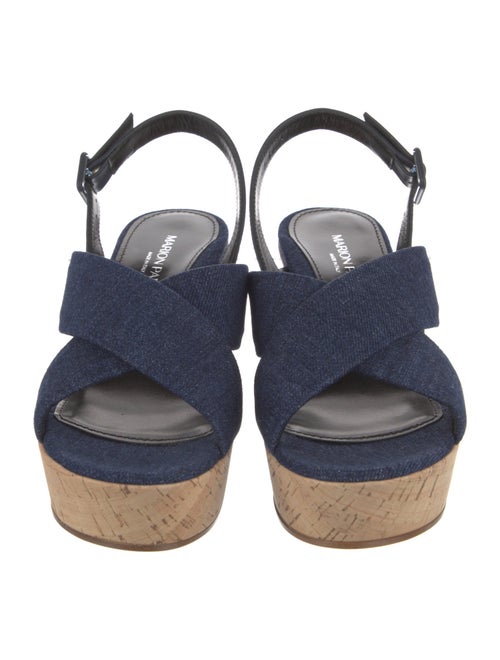 Marion Parke Denim Slingback Sandals