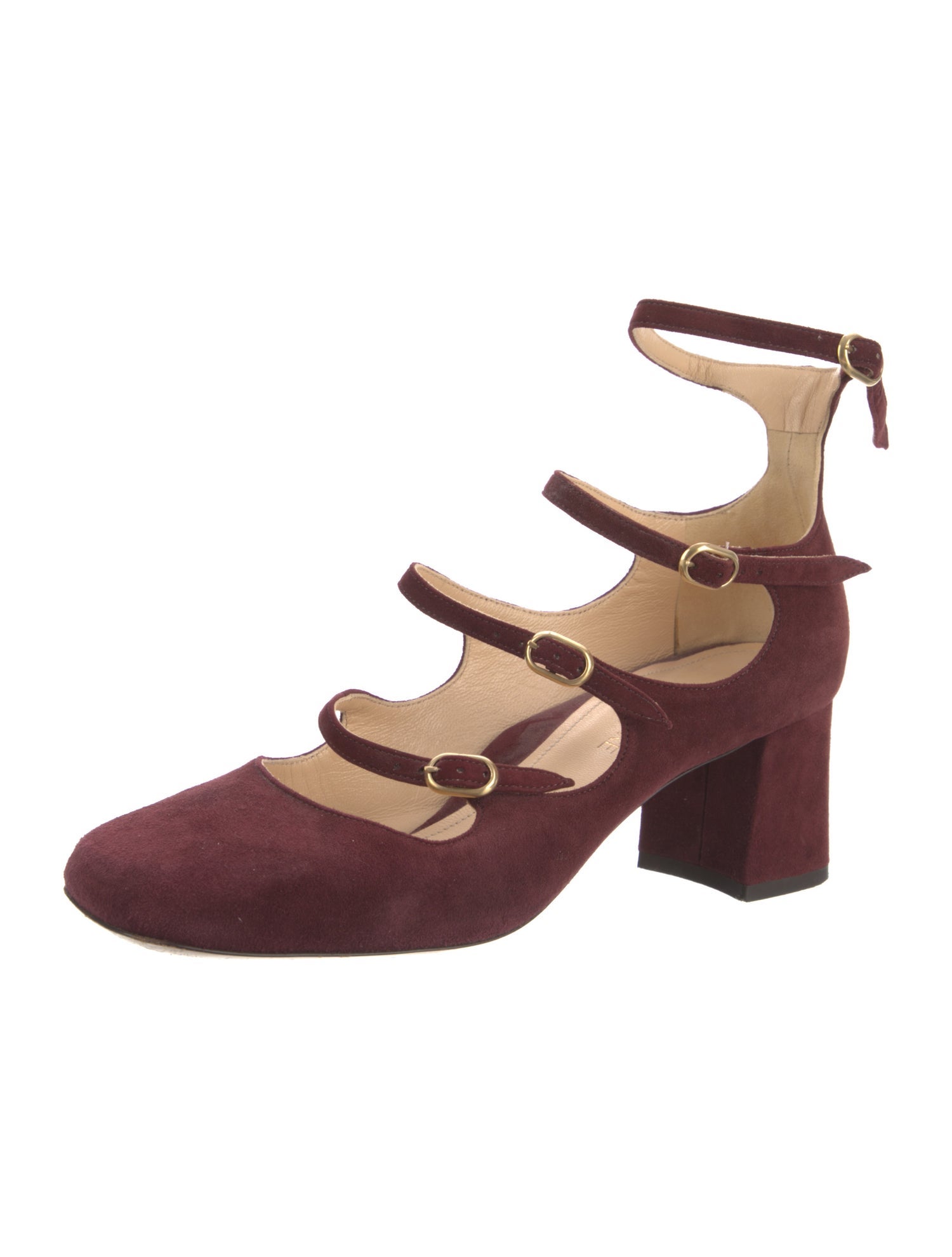 Marion Parke Suede Lasercut Accents Pumps