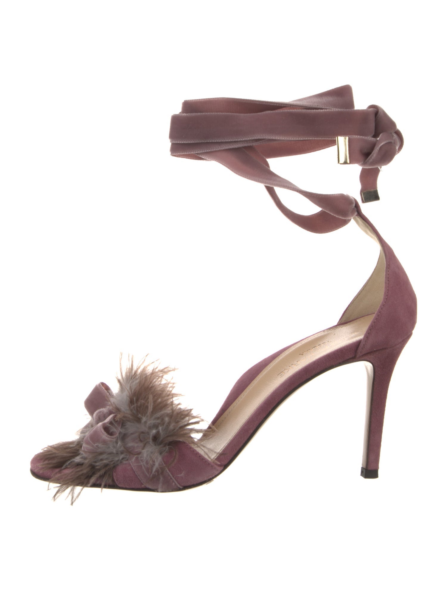 Marion Parke Velvet Bow Accents Sandals