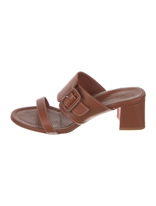 Marion Parke Leather Whipstitch Trim Slides