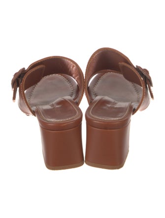 Marion Parke Leather Whipstitch Trim Slides