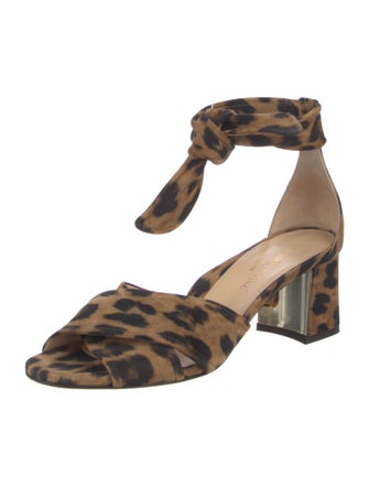 Marion Parke Suede Animal Print Sandals