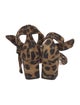 Marion Parke Suede Animal Print Sandals