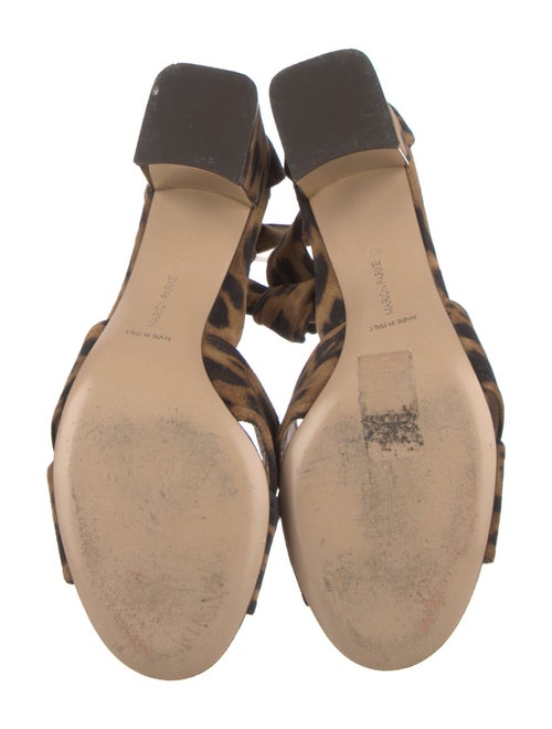 Marion Parke Suede Animal Print Sandals