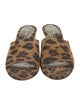 Marion Parke Suede Animal Print Slides