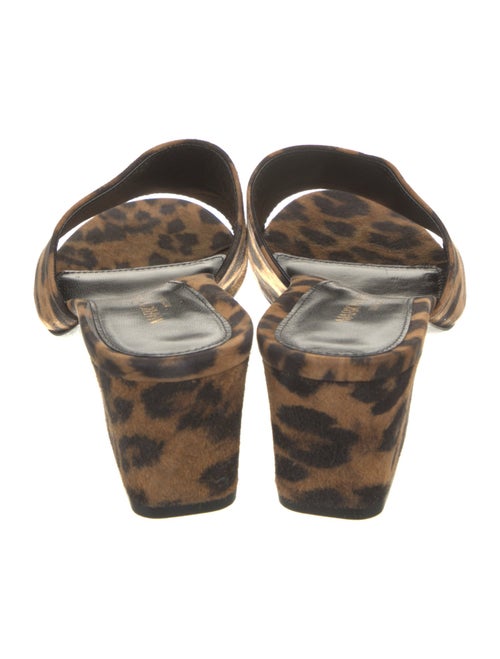 Marion Parke Suede Animal Print Slides