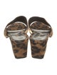 Marion Parke Suede Animal Print Slides