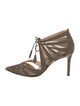 Marion Parke Suede Mesh Accents Pumps