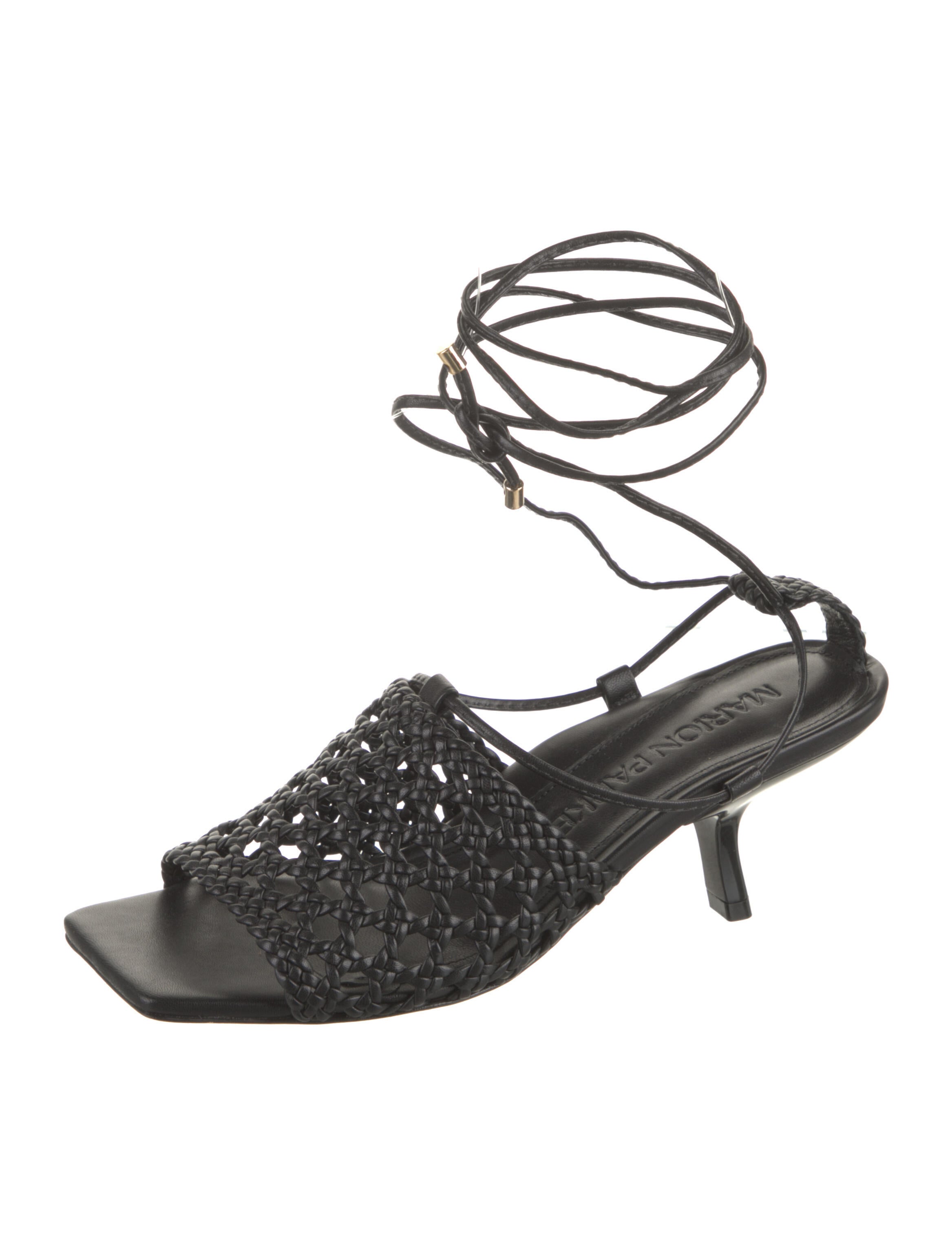 Marion Parke Leather Lasercut Accents Gladiator Sandals w/ Tags