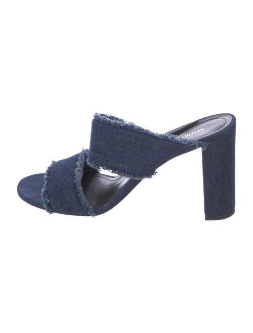 Marion Parke Denim Raw-Edge Trim Slides