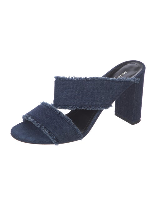 Marion Parke Denim Raw-Edge Trim Slides