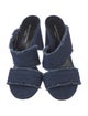 Marion Parke Denim Raw-Edge Trim Slides
