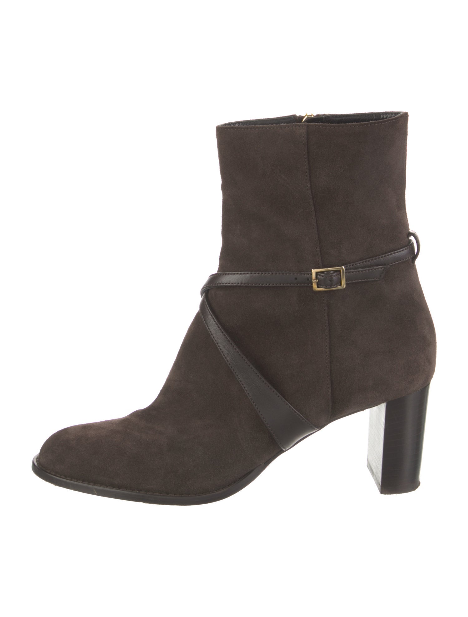 Marion Parke Suede Leather Trim Embellishment Boots