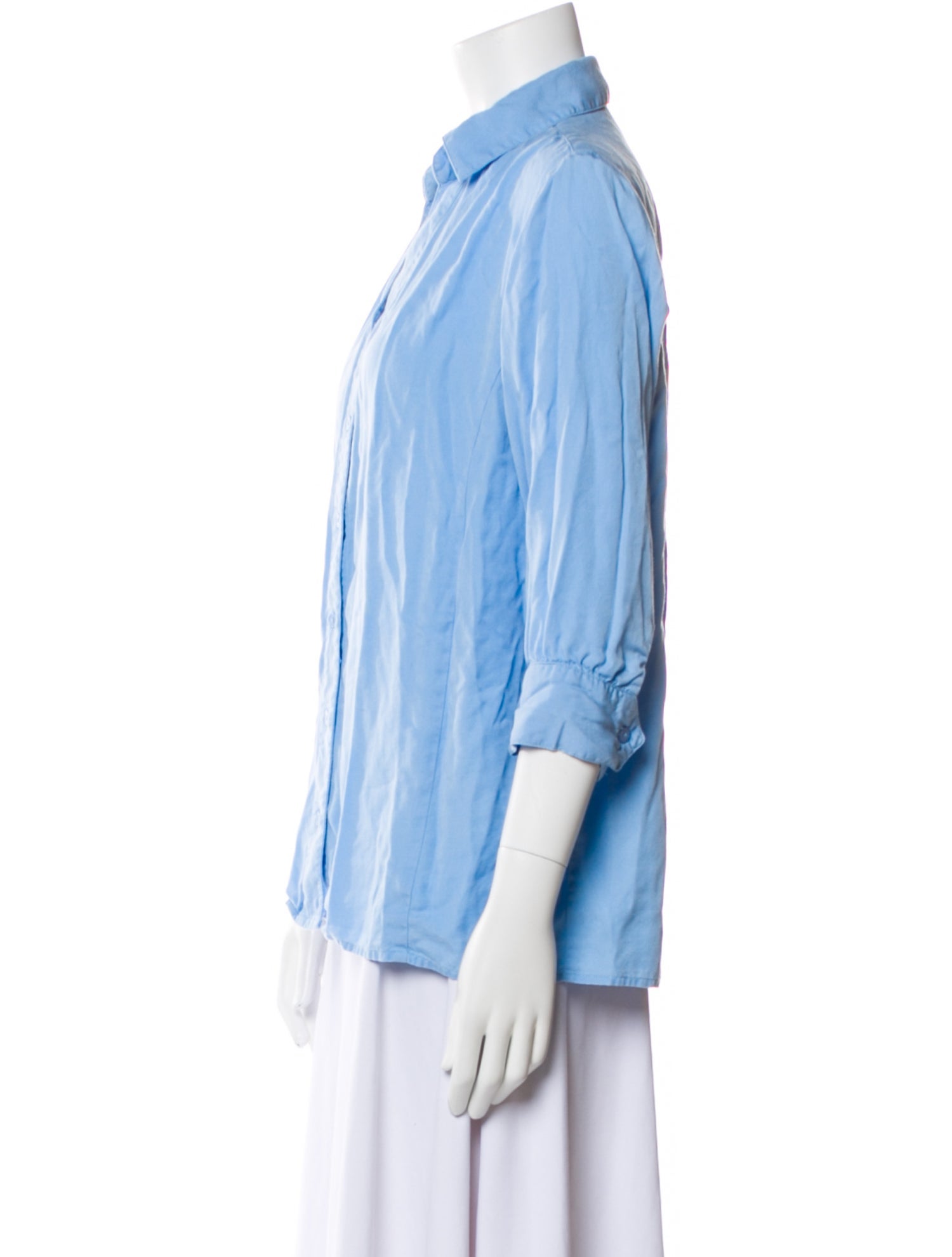 Marion Parke Three-Quarter Sleeve Button-Up Top