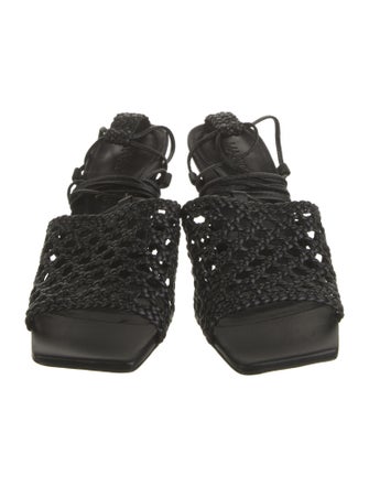 Marion Parke Leather Braided Accents Gladiator Sandals