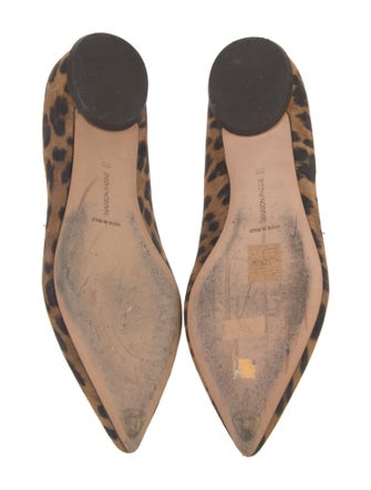 Marion Parke Suede Animal Print Flats