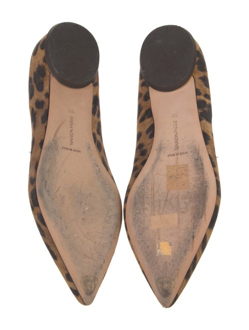 Marion Parke Suede Animal Print Flats