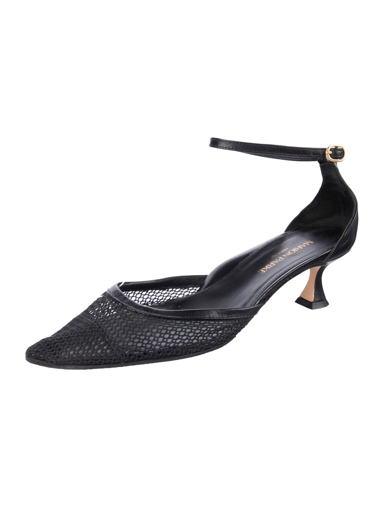 Marion Parke Leather Leather Trim Embellishment D'Orsay Flats