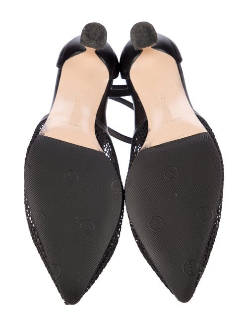 Marion Parke Leather Leather Trim Embellishment D'Orsay Flats