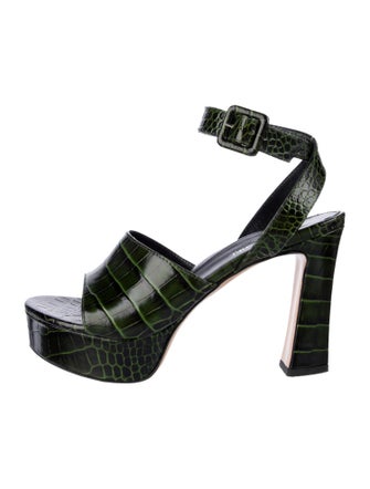 Marion Parke Embossed Leather Sandals