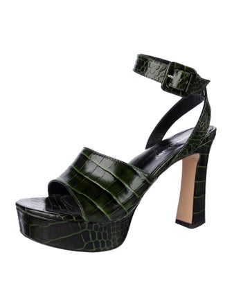 Marion Parke Embossed Leather Sandals