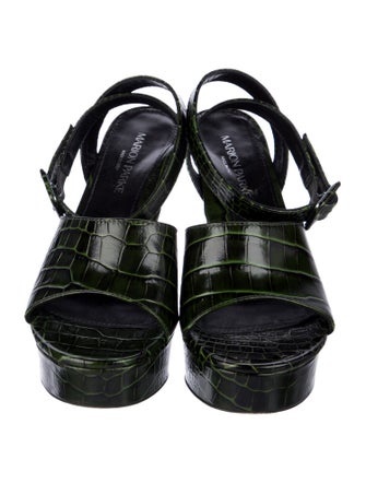 Marion Parke Embossed Leather Sandals